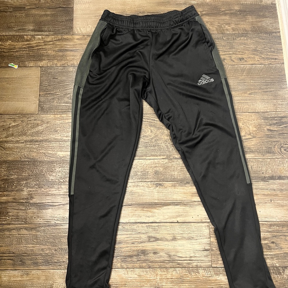 Adidas Men’s Black and Gray Joggers